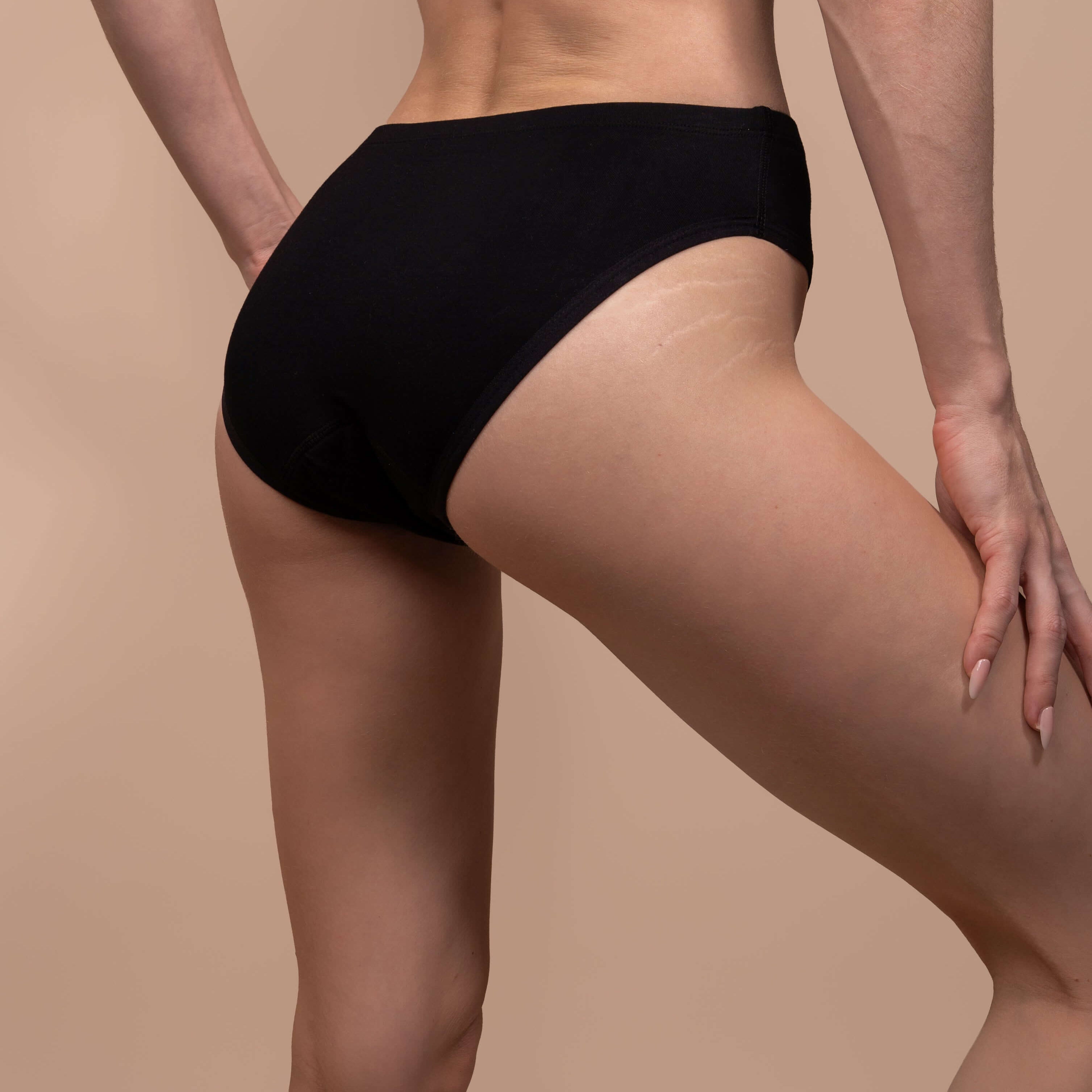 Leak-proof period underwear for comfort and protection.