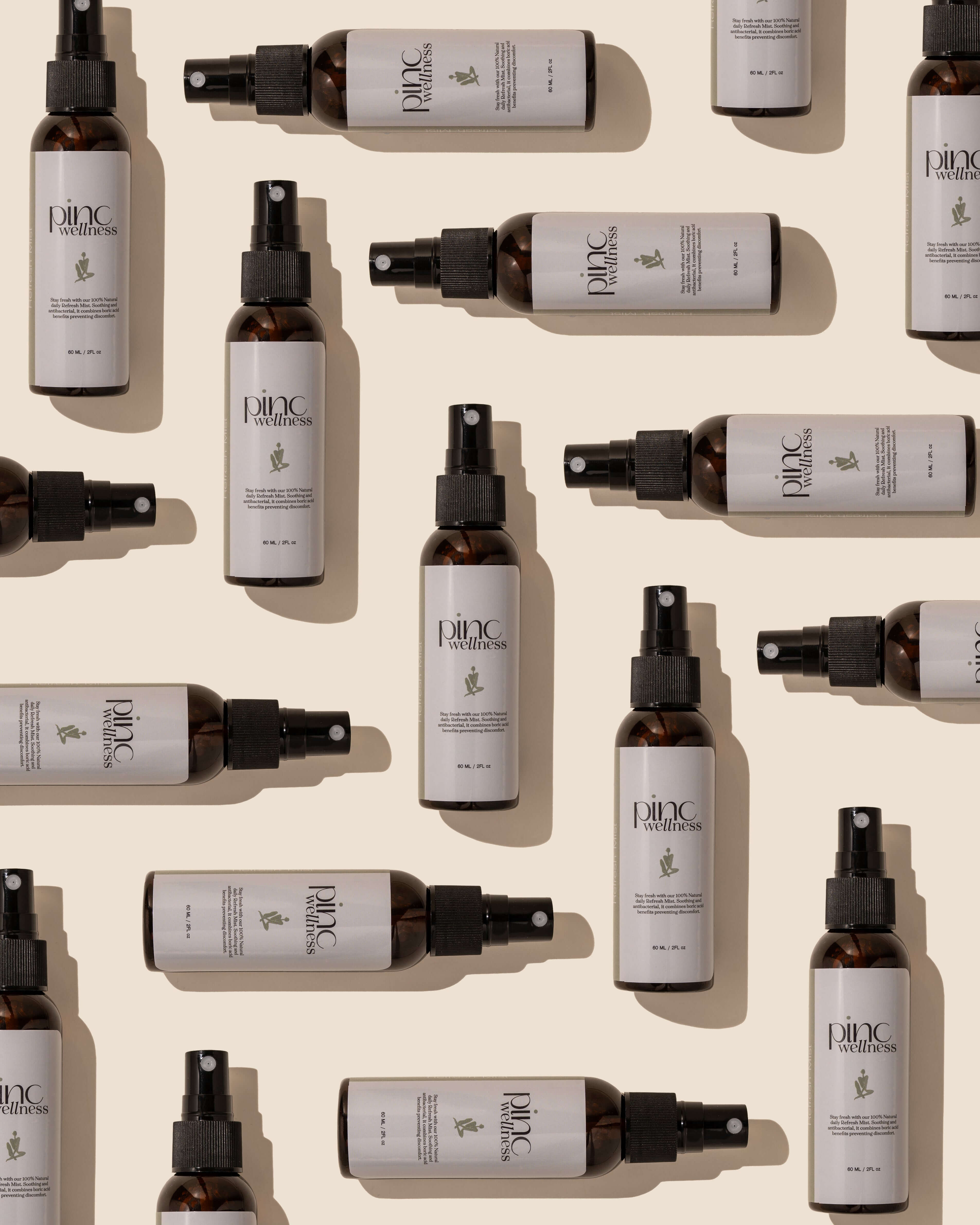 A refreshing boric acid mist by Pinc Wellness, designed to maintain vaginal pH balance and freshness throughout the day