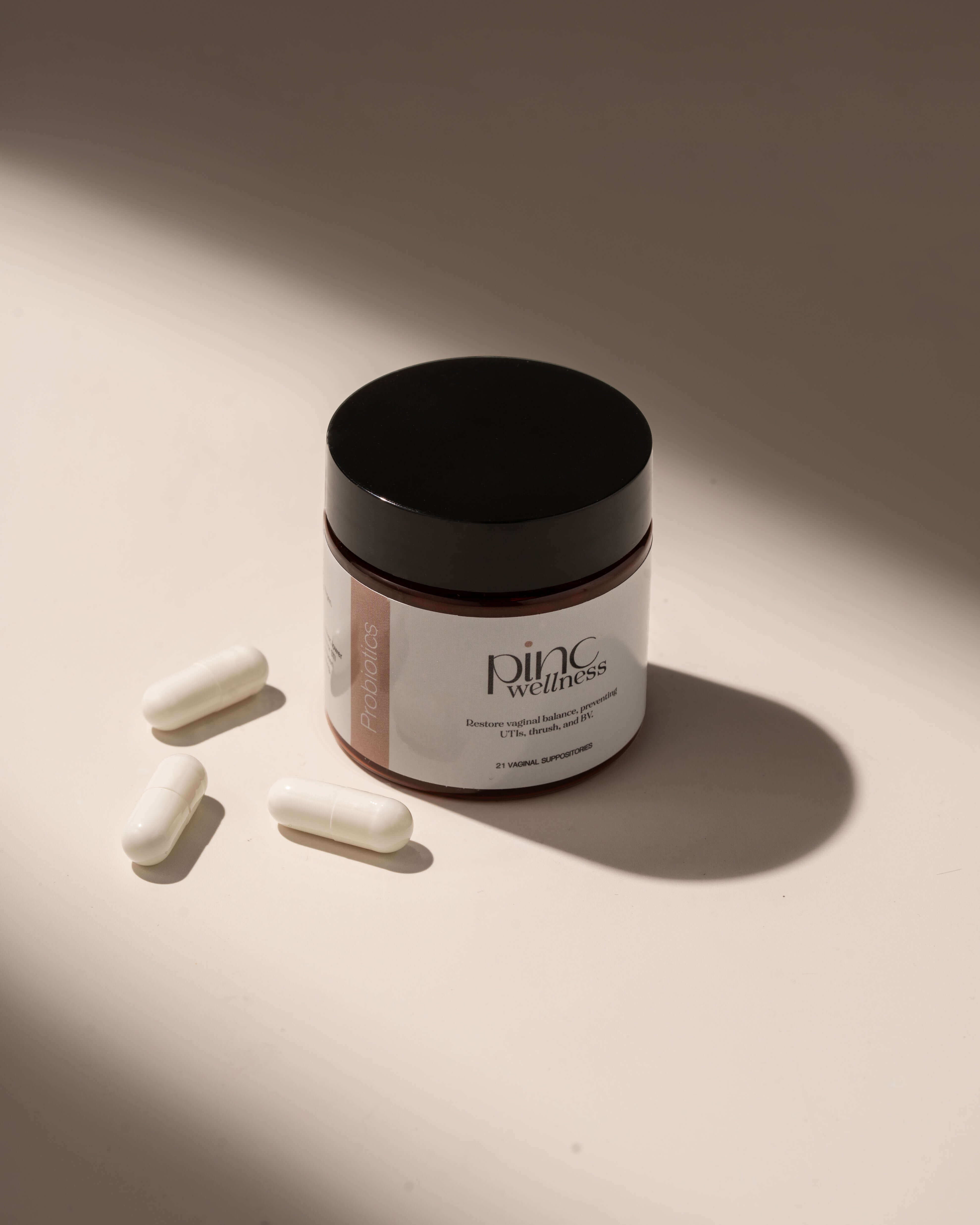 A jar of boric acid by Pinc Wellness