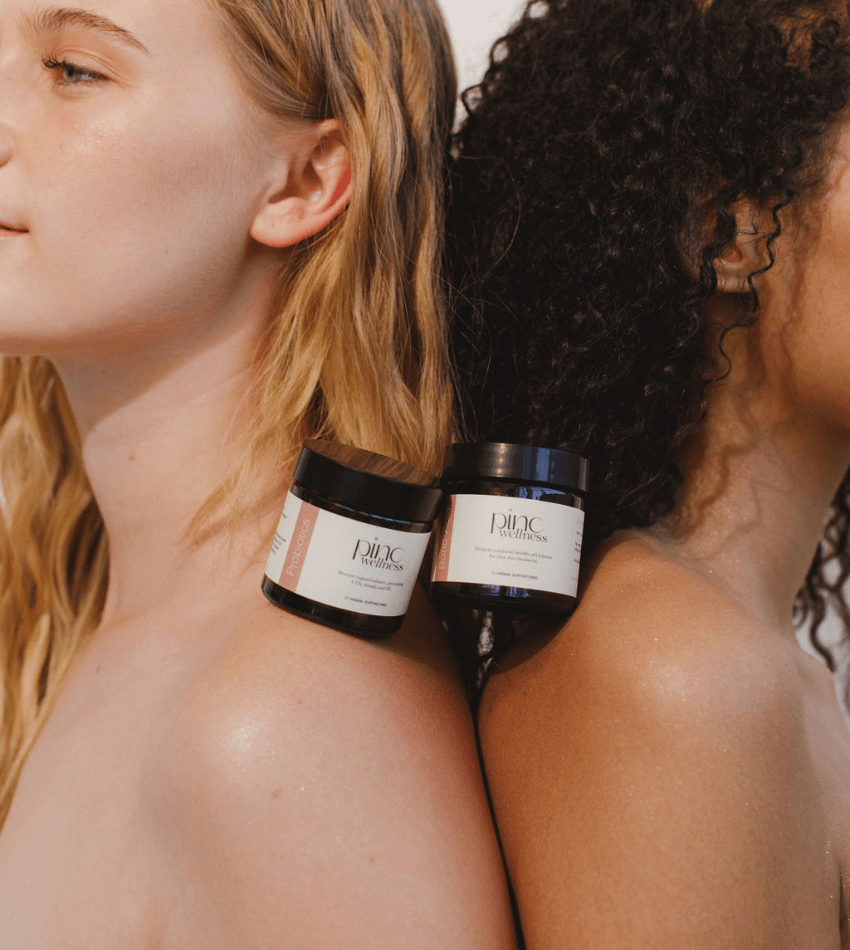 Two girls with the thrush and BV bundle on their shoulders