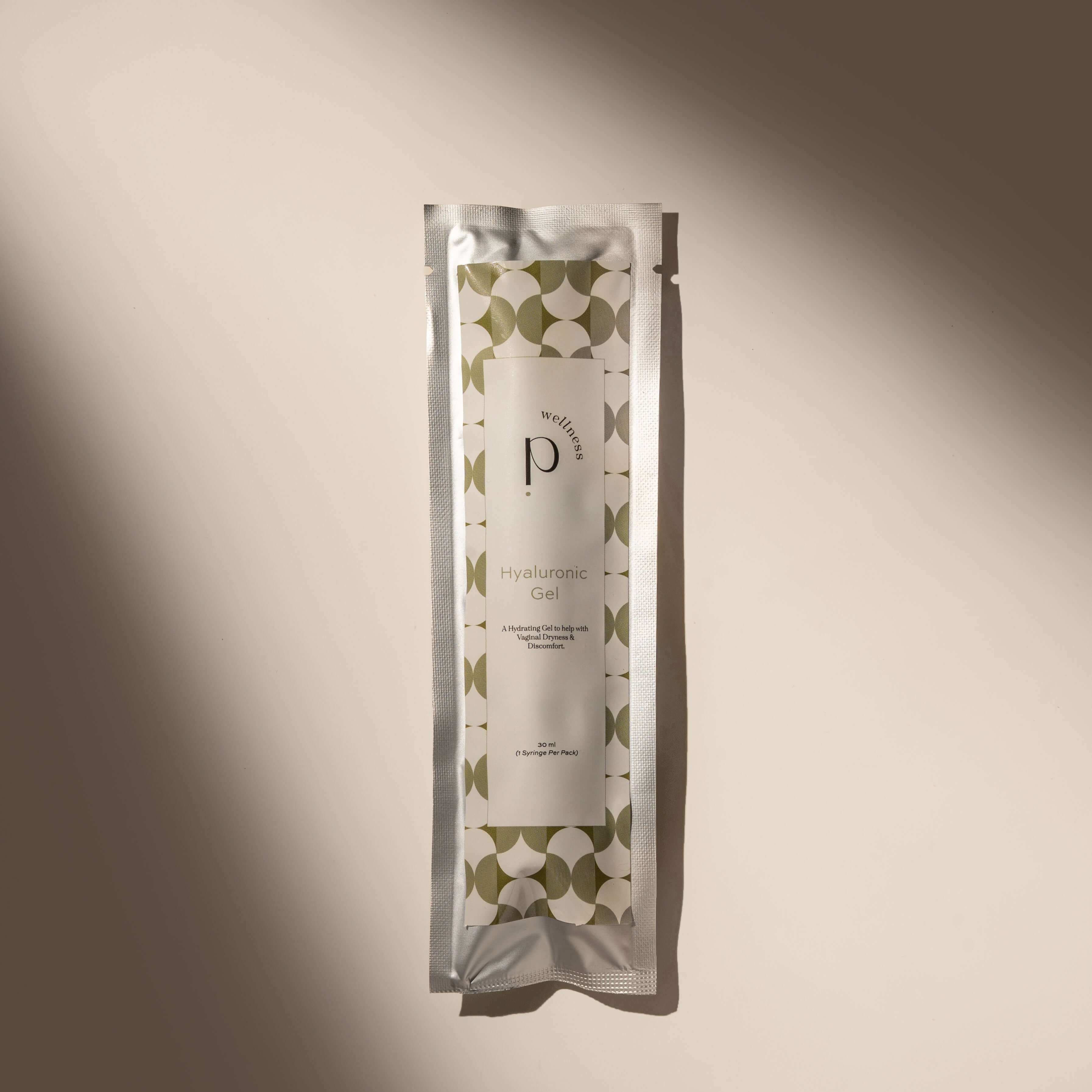 A tube of hyaluronic vaginal gel by Pinc Wellness