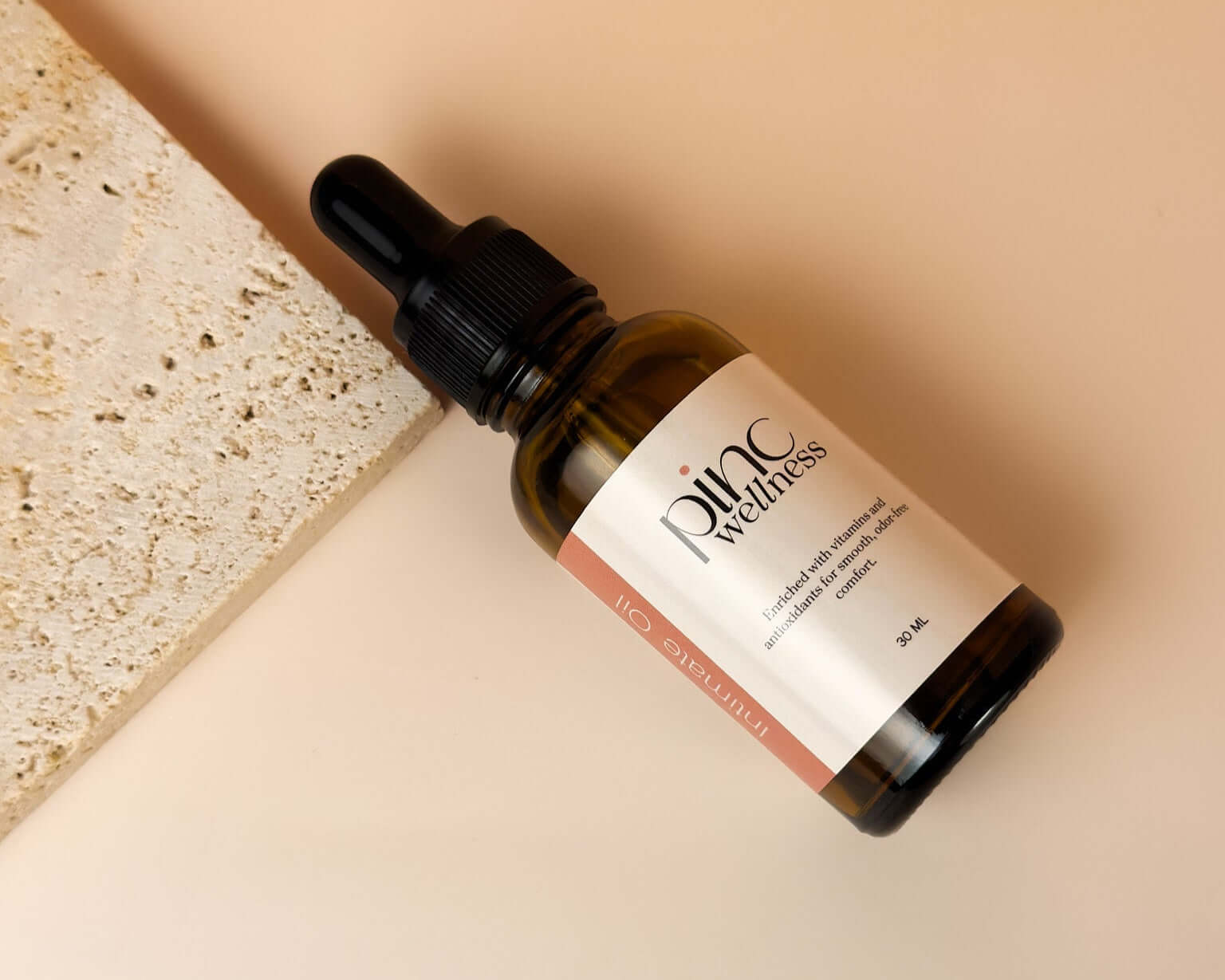 A nourishing intimate oil by Pinc Wellness, designed to soothe, hydrate, and enhance comfort.