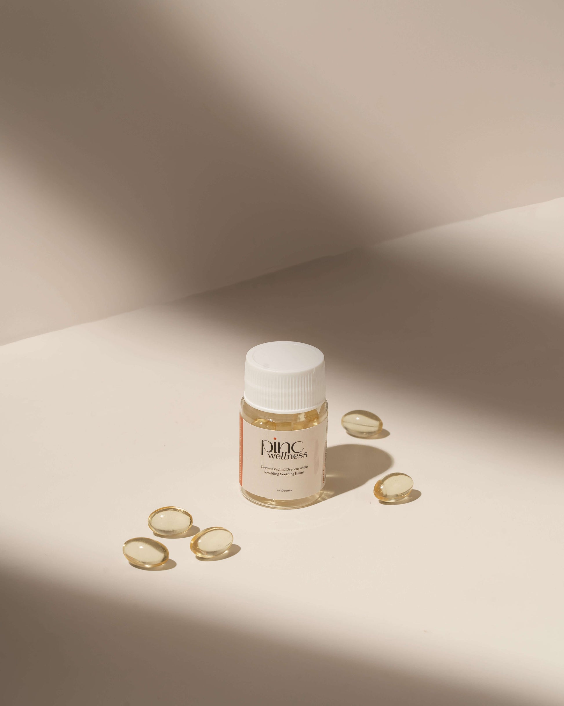 Lubricant capsules by Pinc Wellness for internal hydration and long-lasting moisture