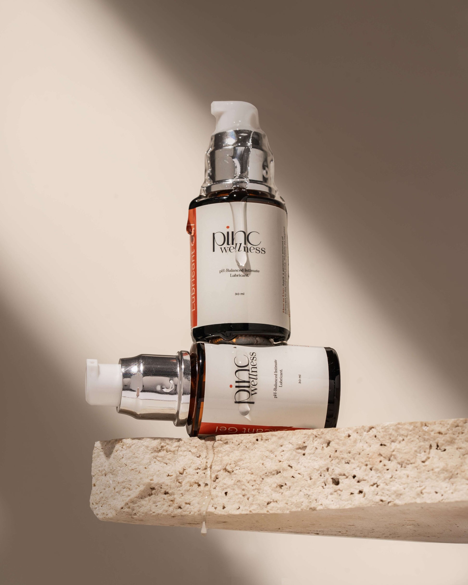 A natural lubricant gel by Pinc Wellness for smooth intimacy and hydration.