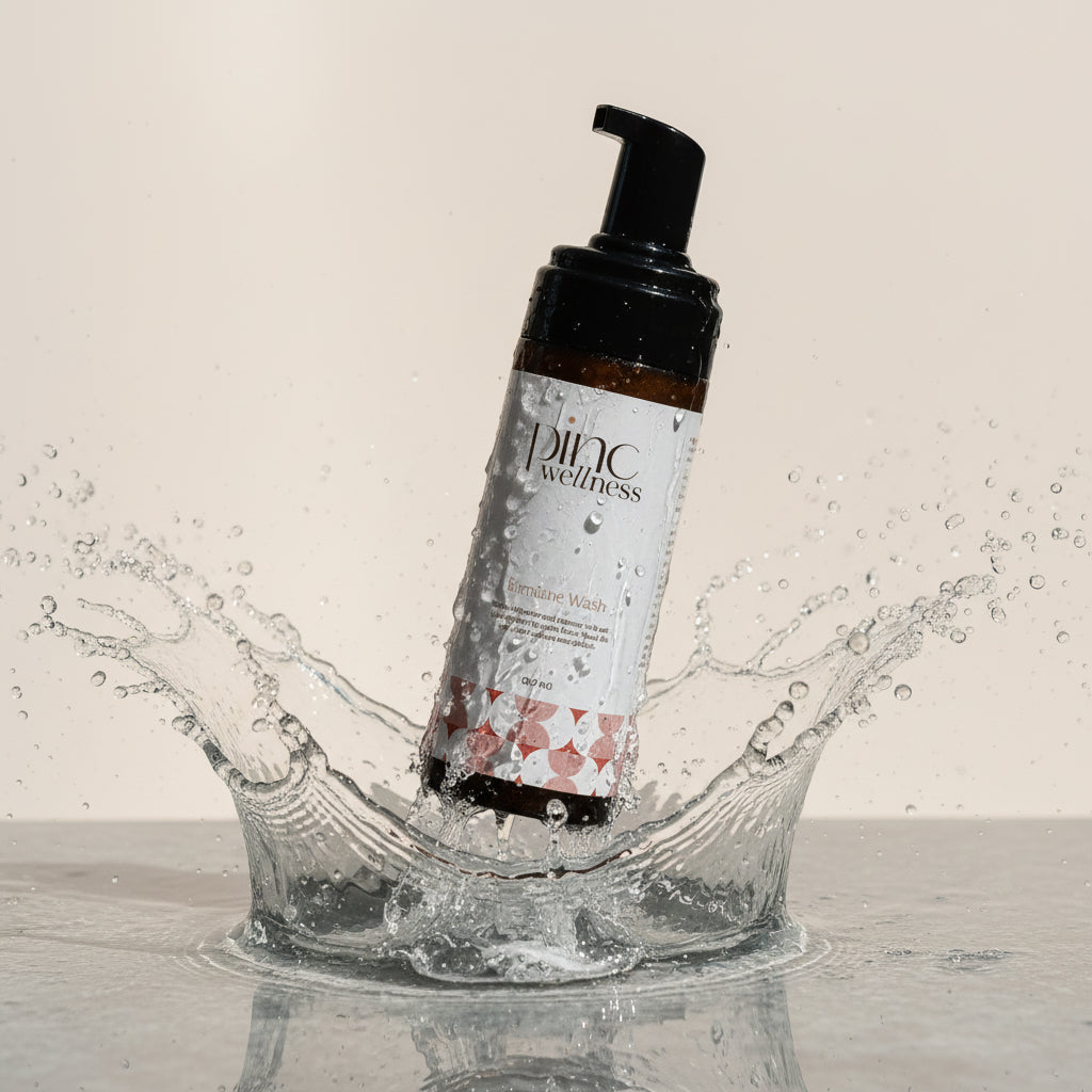 a amber jar bottle with black lid