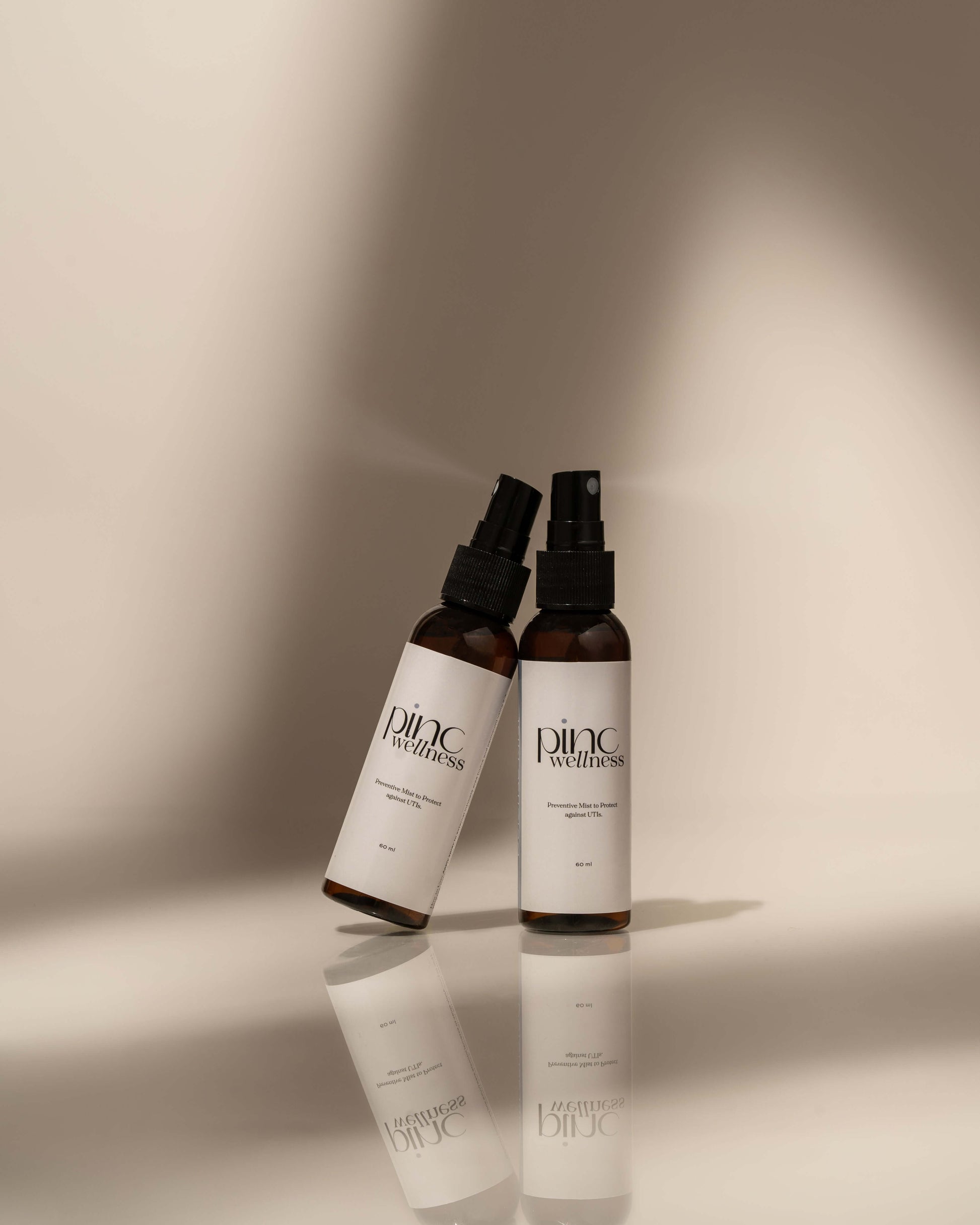 2 bottles of UTI Prevent Mist by Pinc Wellness