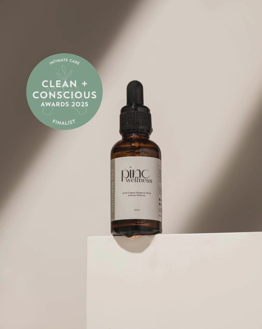 A jar of brown bottle by pinc wellness